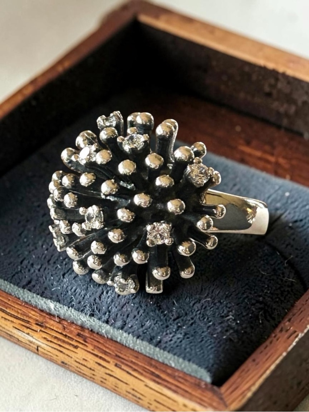 Vintage Silpada 925 Sterling Silver ‘Starburst’ Ring Size 6 EUC R2762